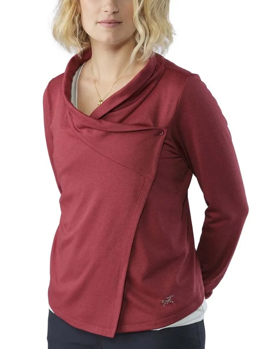 Arc'teryx Yonge Wrap Long Sleeve Gray Top XL